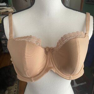 NWOT 30FF Cleo Juna UK Beige Padded Bra